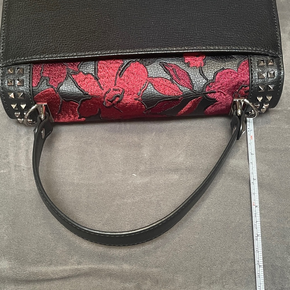 Karl Lagerfeld Black and Red Floral Crossbody Bag - Picture 15 of 16